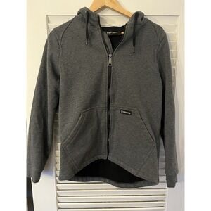 DRI Duck Women Parker‎ Hooded Full-Zip Jacket - Dark Gray - Size Small